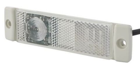 Hella Positionsleuchte weiss LED 24V 130x32mm