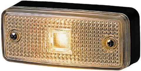 Hella Positionsleuchte weiss 12/24V 116x50mm