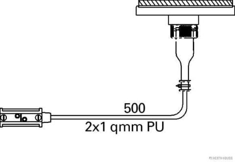 Aspöck Seitenmarkierleuchte LED 24V 95x31x11.3mm