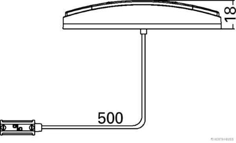 Positionsleuchte weiss LED 24V Unipoint