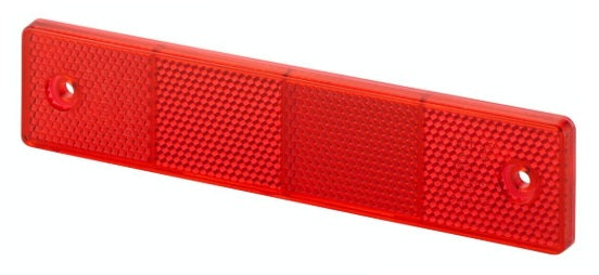 Rückstrahler rot 180x40mm mit Löcher