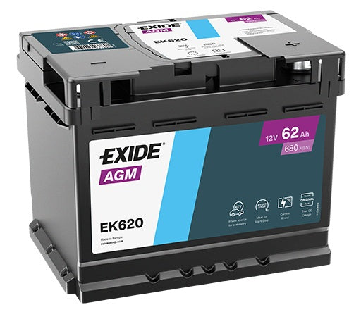 Exide Batterie AGM 12V 62AH 680A