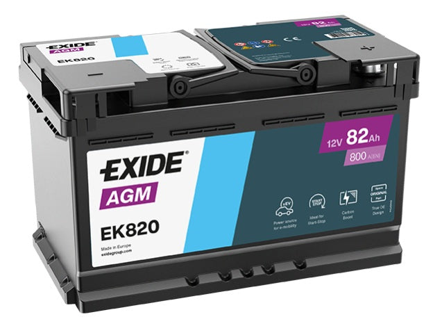 Exide Batterie AGM 12V 82AH 800A