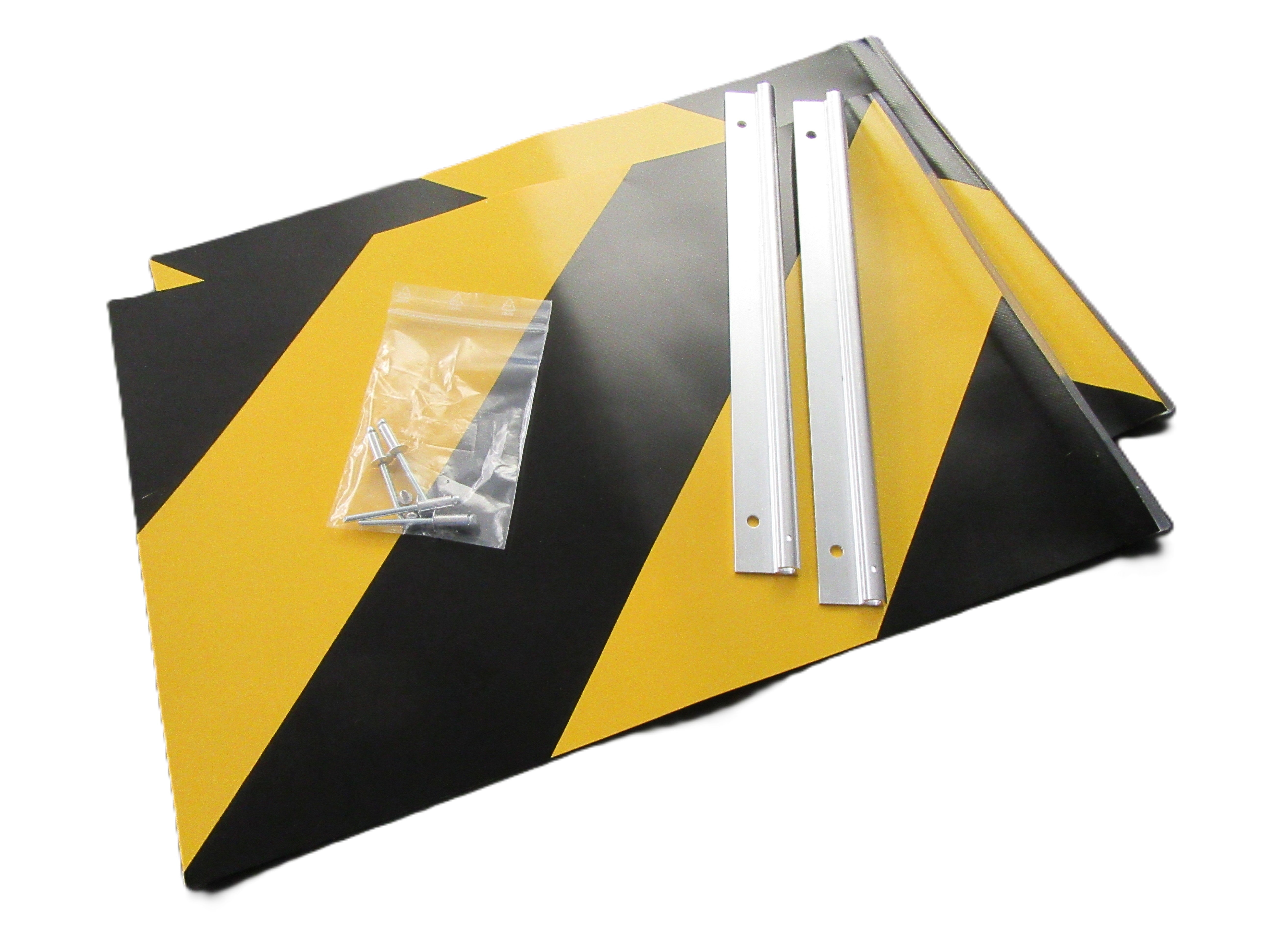 Warnflaggensatz schwarz/gelb