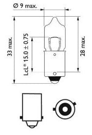 Glühbirne H6W 12V 6W