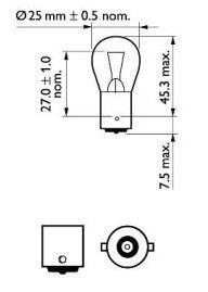 Glühbirne 12V 18W
