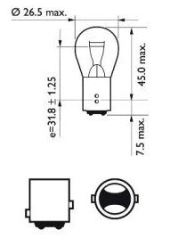Glühbirne PR21/5W 12V 21/5W