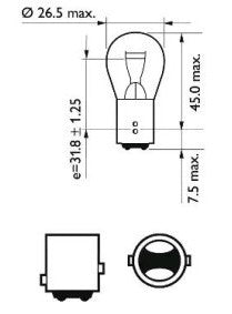 Glühbirne P21/5W 12V 21/5W