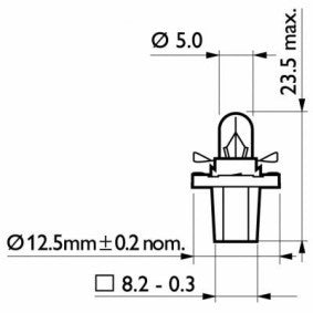 Glühbirne 12V 2W