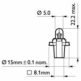 Glühbirne 12V 2W