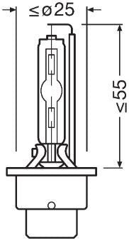 Glühbirne Xenon HID D2S 85V 35W
