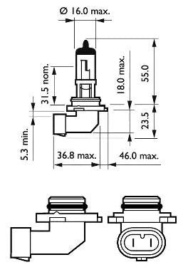Glühbirne HB4 12V 51W