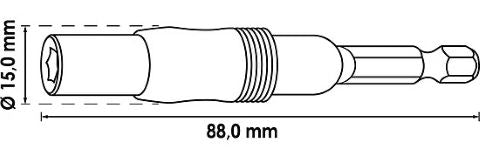 Vigor Bithalter mit Gelenk 1/4"